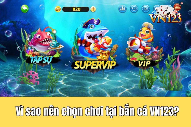 Vì sao nên chọn chơi game tại bắn cá VN123?